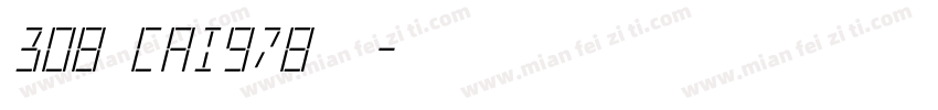 308 cai978字体字体转换